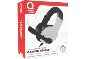 Qware Gaming - Switch Headset - Zwart/Wit - Geschikt voor Nintendo Switch (en OLED/Lite)