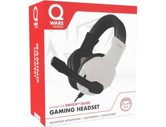 Qware Gaming - Switch Headset - Zwart/Wit - Geschikt voor Nintendo Switch (en OLED/Lite)
