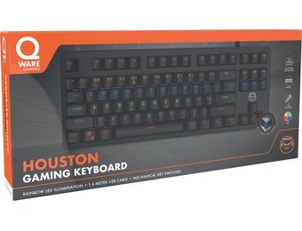 Qware Gaming - Toetsenbord - Houston - Bedraad - USB - RGB - Azerty