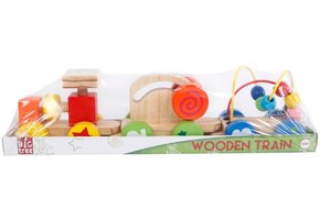 2-play Activiteitentrein Junior 34,5 X 7,5 Cm Hout 3-delig