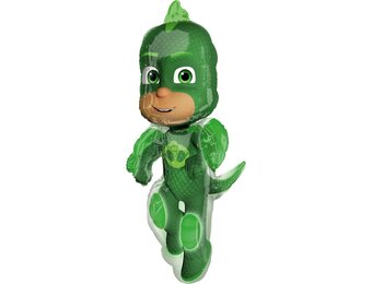 Amscan Folieballon Supershape Pj Masks Gekko 58 X 96 Cm Groen