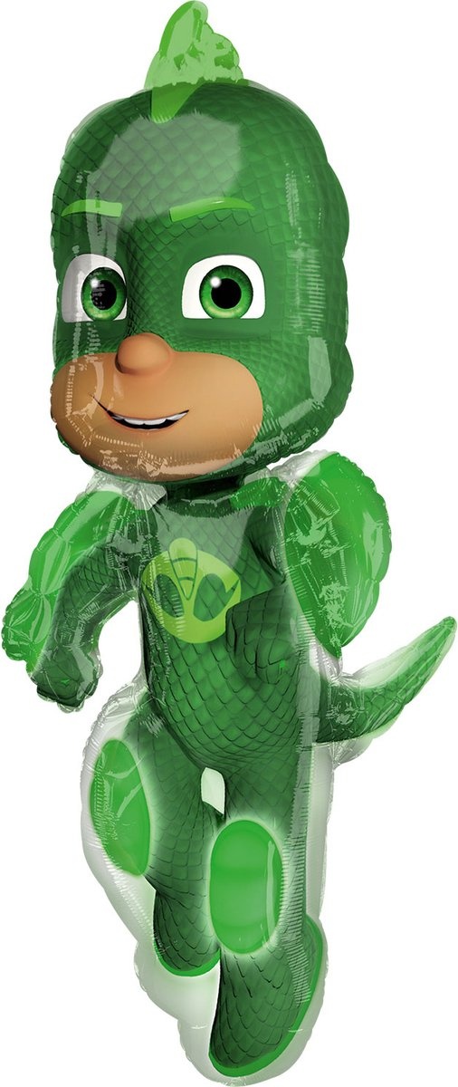 Amscan Folieballon Supershape Pj Masks Gekko 58 X 96 Cm Groen