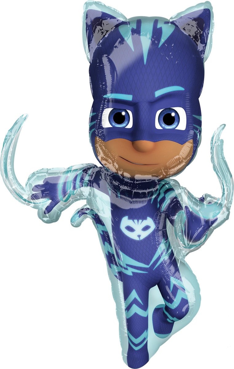 Amscan - PJ Masks - Folieballon - Helium ballon - Catboy - 53 X 93 Cm - Blauw - Leeg