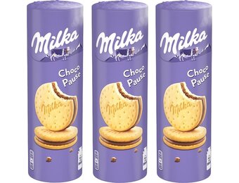 Milka Choco Pause koekjes met melkchocolade - 260g x 3