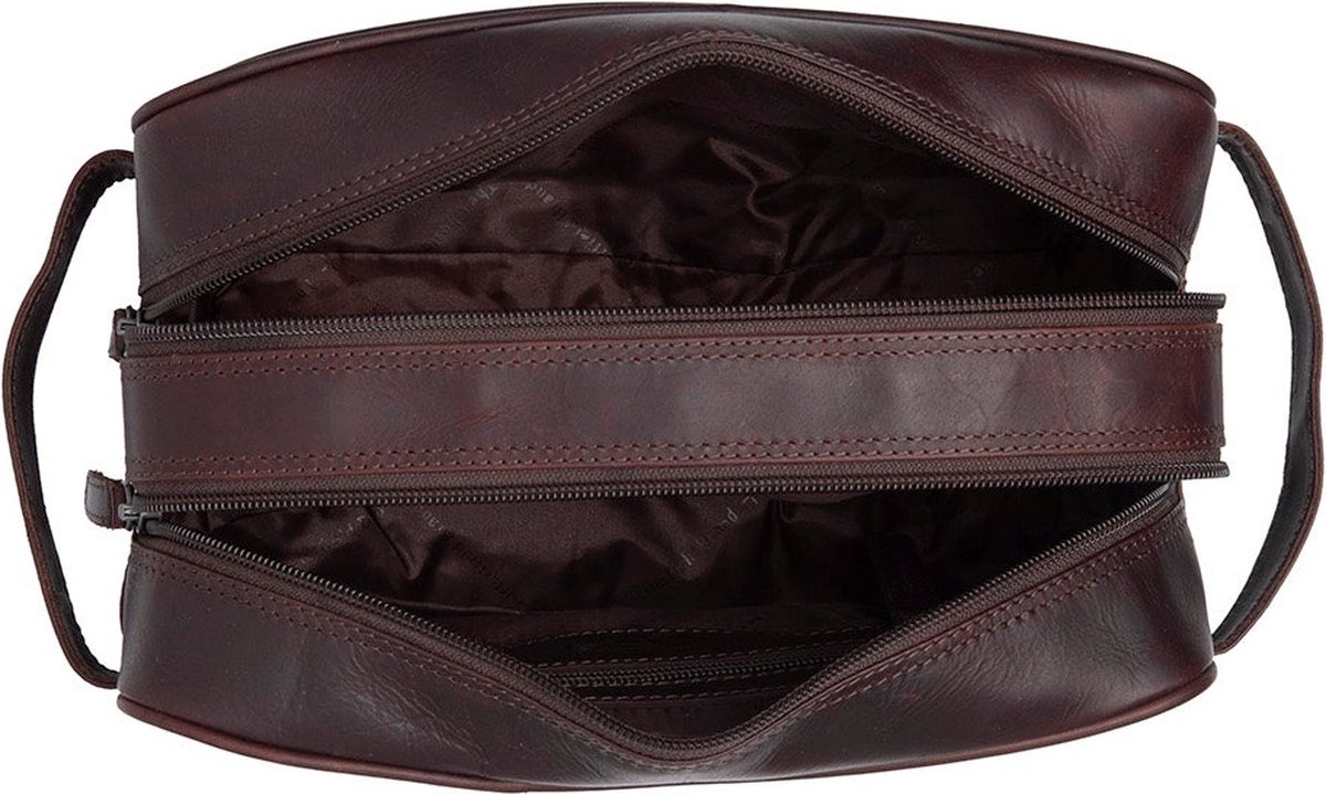 Chesterfield Stacey Leren Toilettas M - Bruin