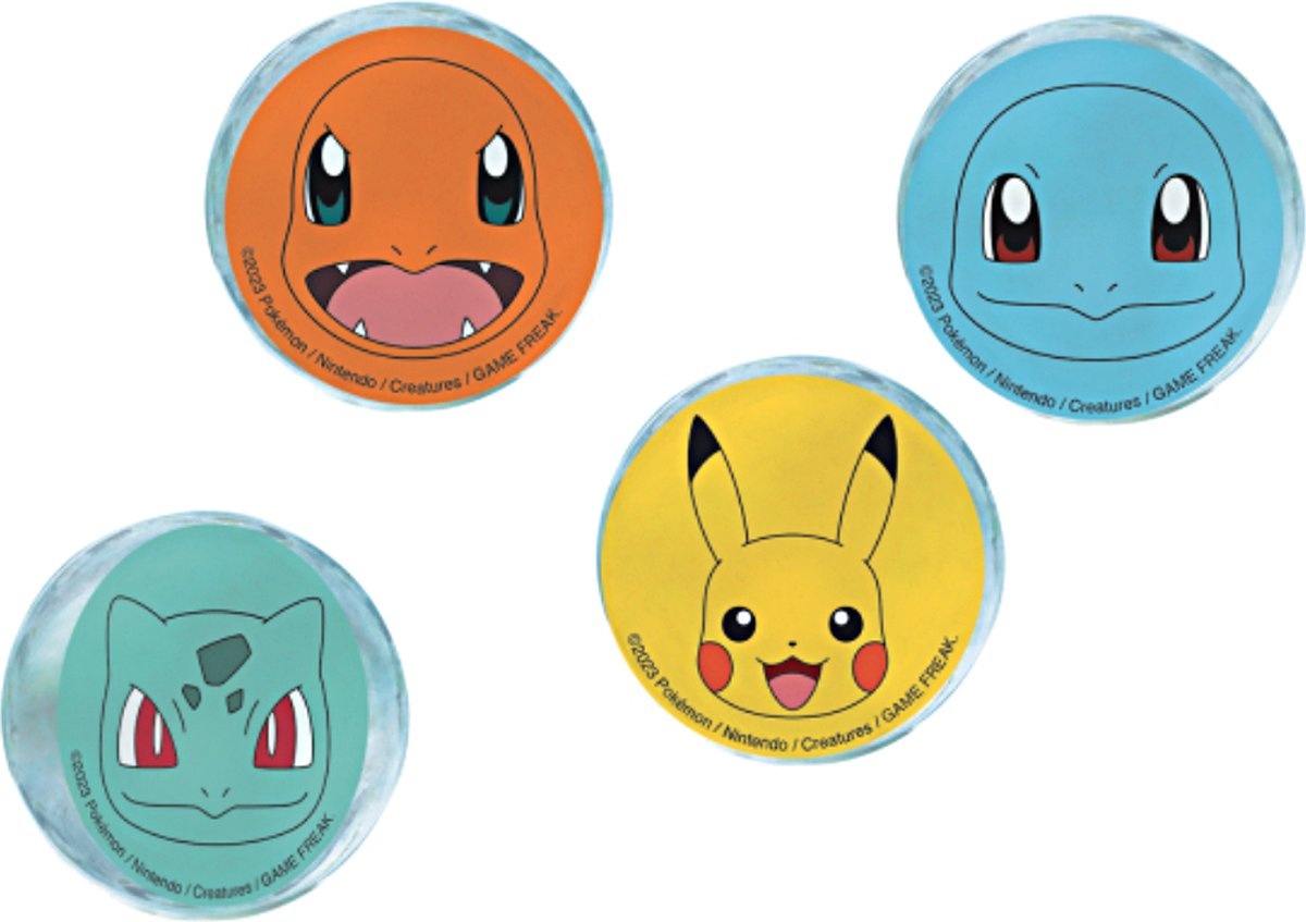 Pokémon Stuiterballen - set van 4 stuks