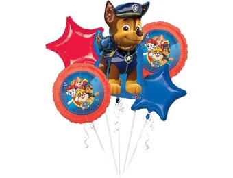 PAW Patrol - Ballon - Folie - Rood/Blauw - 78 cm - set van 5 ballonnen