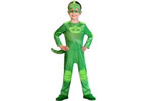 PJ Masks™ Gekko kostuum voor kinderen - Verkleedkleding 7-8 jaar