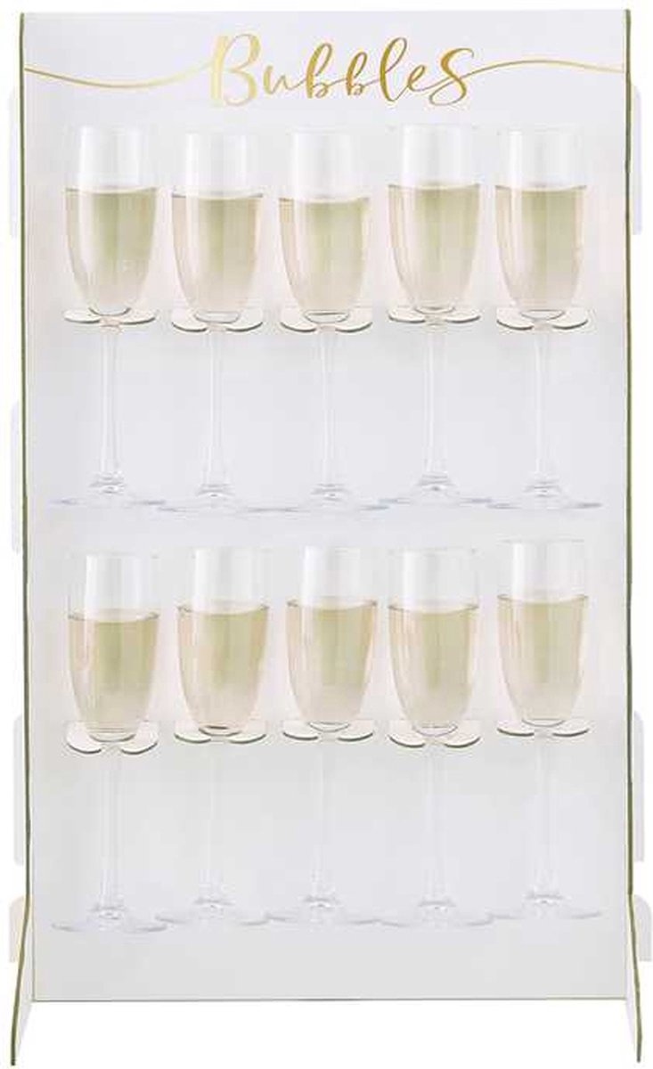 Prosecco Wall - Drankjes Standaard Wit Goud