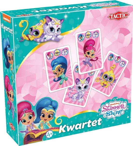Tactic Shimmer & Shine Kwartet – Kaartspel – Kinderspel – Vanaf 4 jaar – 2-4 spelers