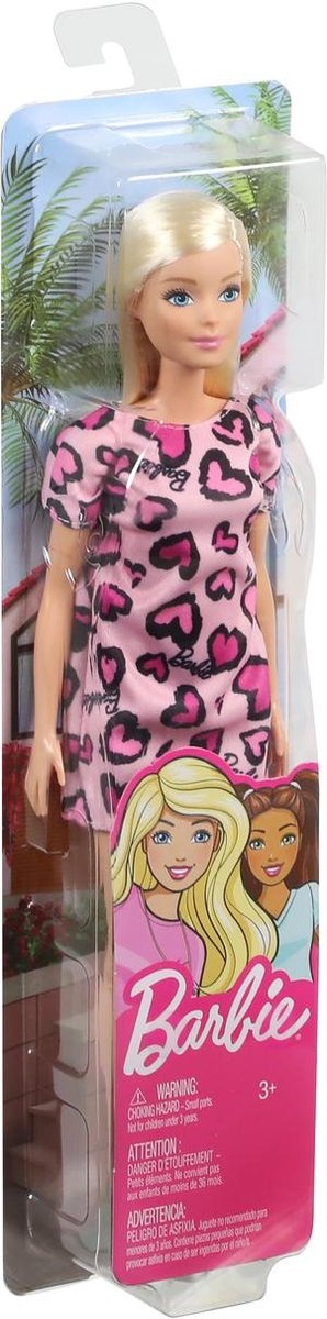 Barbie pop met klassieke outfit - Roze jurk