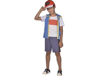 Amscan Verkleedkostuum Ash Ketchum Junior Polyester Wit Mt 116