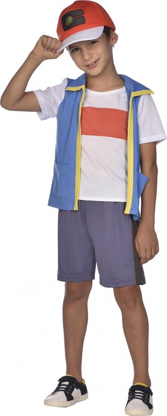 Amscan Verkleedkostuum Ash Ketchum Junior Polyester Wit Mt 116