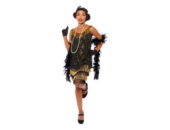Amscan Charleston Lace Flapper - Jaren 20 Gatsby dames kostuum maat S