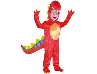 Amscan Kostuum Dino Junior Polyester Oranje Maat 98/104