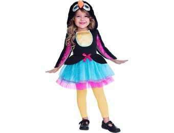 Amscan Kostuum Toucan Cutie Meisjes Zwart/roze 3-4 Jaar 4-delig
