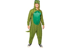 Krokodil Onesie Met Capuchon Volwassenen - Plussize XXL