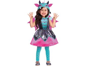 Amscan Verkleedjurk Little Mystic Dragon Meisjes Roze Maat 8-10 Jaar