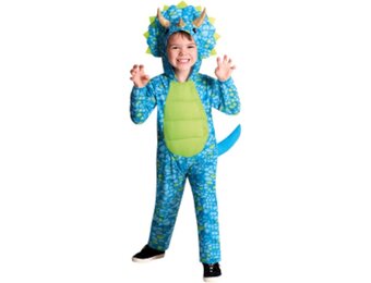 Amscan Kinderkostuum Dino Junior Polyester Blauw/groen Mt 4-6 Jaar