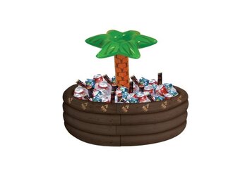Opblaasbare koelbox palmboom BBQ kunststof 72,3 x 67,3 cm