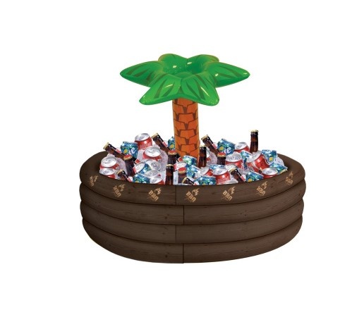 Opblaasbare koelbox palmboom BBQ kunststof 72,3 x 67,3 cm