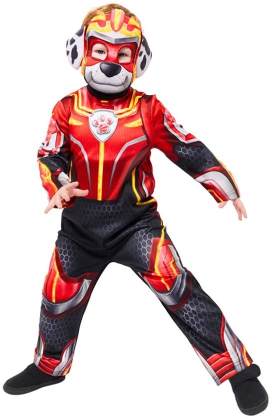 Marshall Paw Patrol Movie (Glow in the Dark) - Kind Kostuum - 4-6 jaar