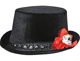 Dia de los Muertos hoge hoed voor heren - Hoed Day of the Dead