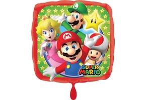 Amscan - Nintendo - Super Mario - Folie ballon - Helium ballon - 43Cm - Leeg - 1 Stuk