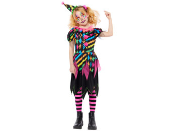 Amscan Kinderkostuum: Funhouse Clown meisjeskostuum maat 8-10 jaar