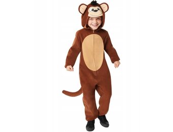 Carnaval Kinder kostuum Aap onesie  4-6 jaar
