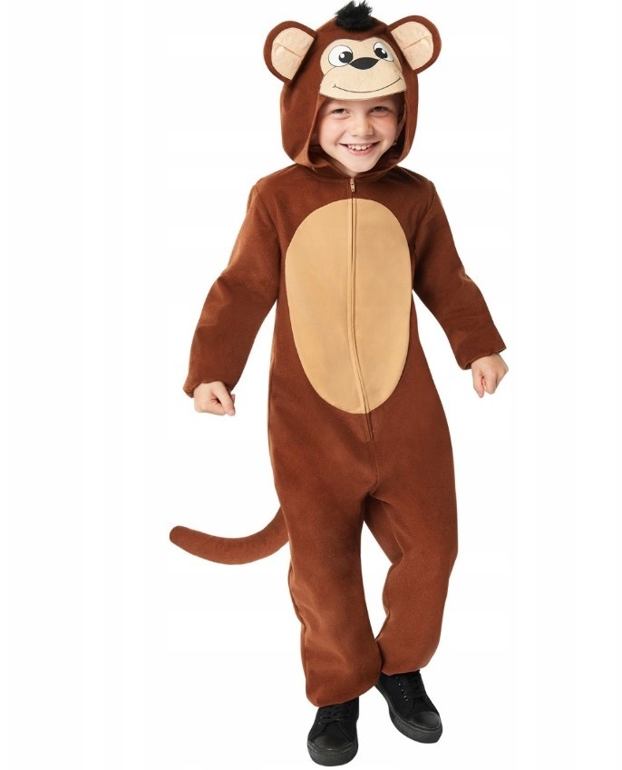 Carnaval Kinder kostuum Aap onesie  4-6 jaar