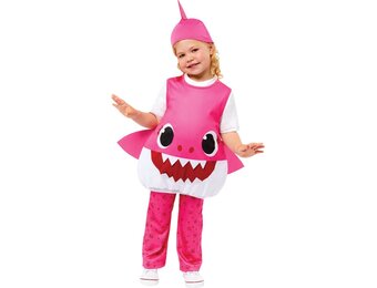 Baby Shark Mommy shark kostuum roze maat 2-3 jaar