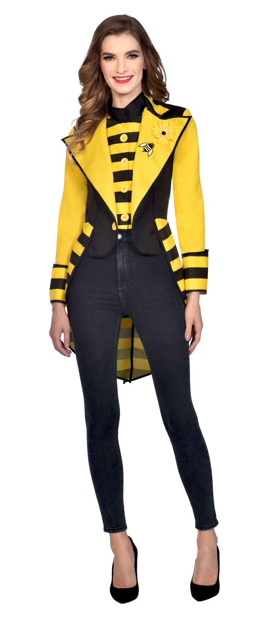 Amscan Bee tailcoat - Bijen outfit dames maat L