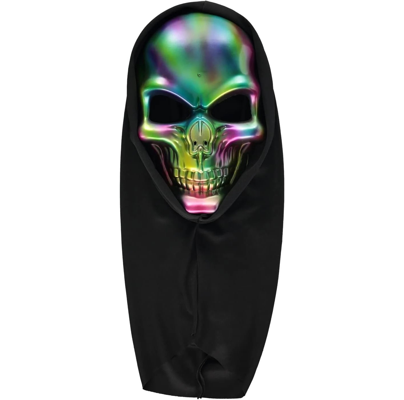 Amscan Electroplate Skull Hood - Skelet masker met kap