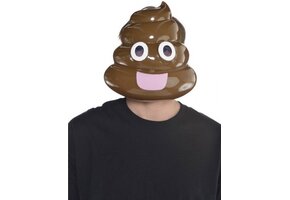 Amscan Emoji Masker Drol Bruin One-size - Poep masker