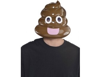 Amscan Emoji Masker Drol Bruin One-size - Poep masker