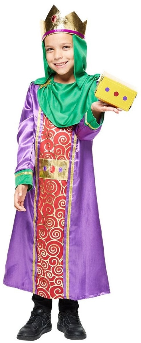 Heilige koning Balthasar kinderkostuum maat 3-4 jaar