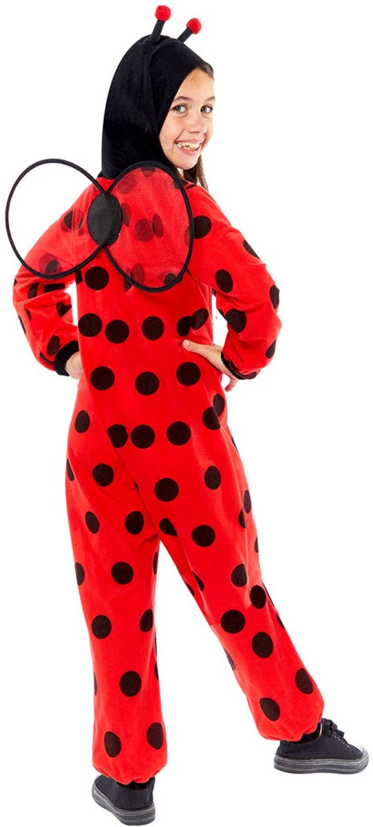 Amscan Lieveheersbeestje jumpsuit kostuum voor kinderen maat 6-8 jaar