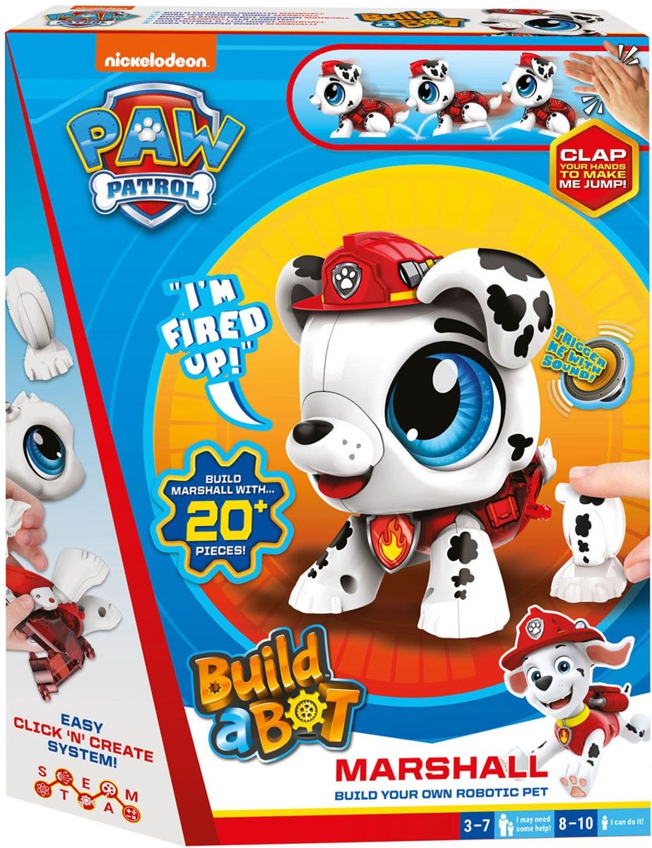 Build a Bot Paw Patrol Marshall - Speelgoedrobot - Robot bouwpakket
