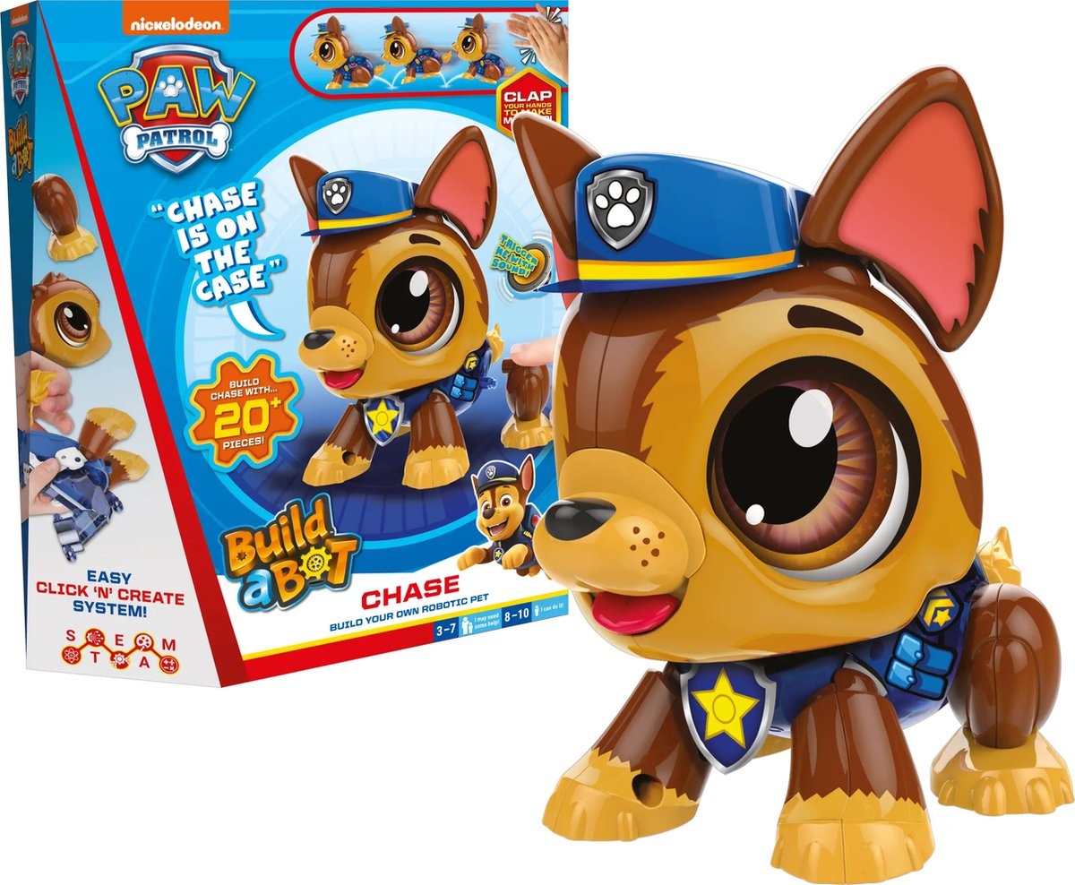 Build a Bot Paw Patrol Chase - Speelgoedrobot - Robot bouwpakket