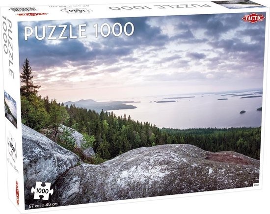 Tactic Koli Finland – Puzzel – 1000 stukjes – Iconisch Nationaal Landschap – Strak en Rustgevend Ontwerp – Hoogwaardige Scandinavische Kwaliteit