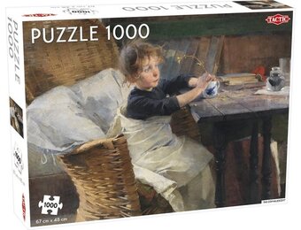 Tactic Helene Schjerfbeck: The Convalescent – Puzzel – 1000 stukjes – Expressionistische Kunst – Strak en Rustgevend Ontwerp – Hoogwaardige Scandinavische Kwaliteit