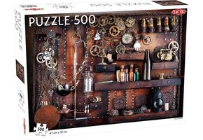 Tactic Steam Punk – Puzzel – 500 stukjes – Fantasierijk Industrieel Design – Strak en Rustgevend Ontwerp – Hoogwaardige Scandinavische Kwaliteit