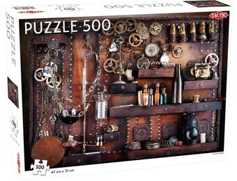 Tactic Steam Punk – Puzzel – 500 stukjes – Fantasierijk Industrieel Design – Strak en Rustgevend Ontwerp – Hoogwaardige Scandinavische Kwaliteit
