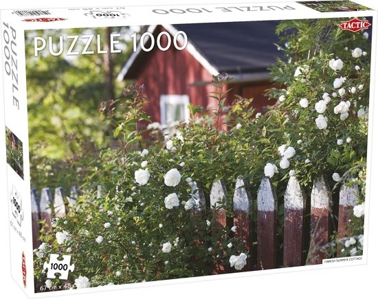 Tactic Summer Cottage in Finland – Puzzel – 1000 stukjes – Scandinavische Zomeridylle – Strak en Rustgevend Ontwerp – Hoogwaardige Scandinavische Kwaliteit