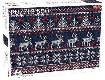 Tactic Scandinavian Pattern – Puzzel – 500 stukjes – Tijdloos Scandinavisch Patroon – Strak en Rustgevend Ontwerp – Hoogwaardige Scandinavische Kwaliteit