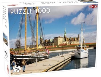 Tactic Kronborg Castle – Puzzel – 1000 stukjes – Historisch Kasteel aan Zee – Strak en Rustgevend Ontwerp – Hoogwaardige Scandinavische Kwaliteit
