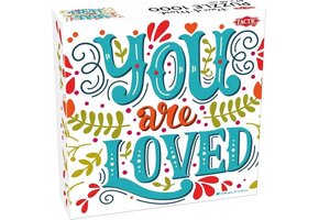 Tactic You Are Loved – Puzzel – 1000 stukjes – Positieve Tekstpuzzel – Rustgevend Ontwerp – Hoogwaardige Scandinavische Kwaliteit