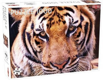 Tactic Tiger – Puzzel – 1000 stukjes – Krachtig Wild Dier – Strak en Rustgevend Ontwerp – Hoogwaardige Scandinavische Kwaliteit