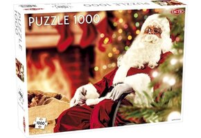 Tactic Santa Claus – Puzzel – 1000 stukjes – Feestelijke Kerstillustratie – Strak en Rustgevend Ontwerp – Hoogwaardige Scandinavische Kwaliteit